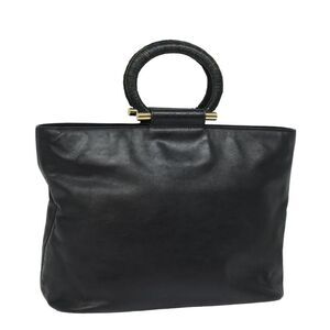 Celine Handbag Leather Black Leather Handbag (Pre-Owned)